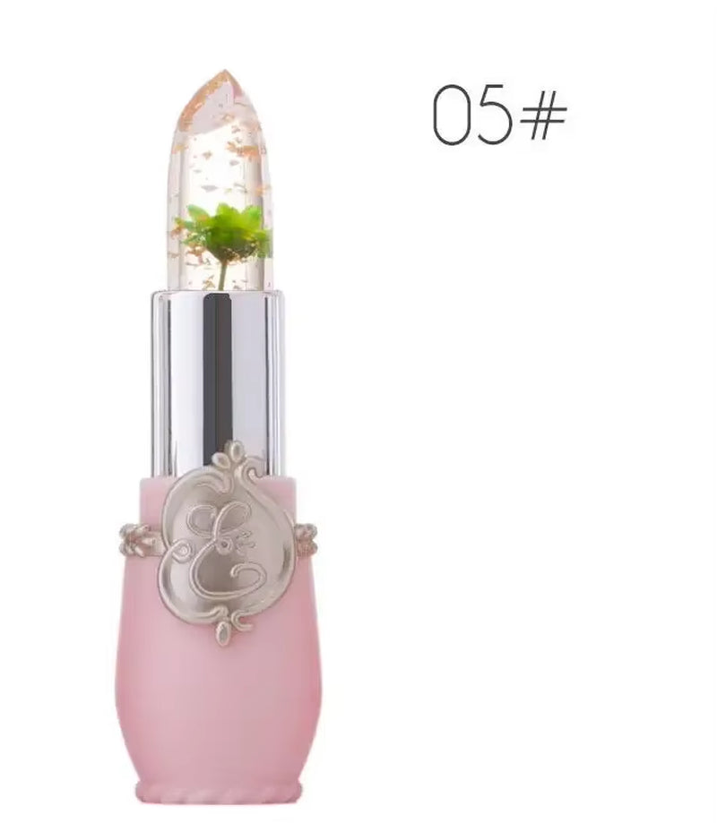 Waterproof Flower Lipstick - Color Changing Jelly Formula with Long-Lasting Wear in 6 Shades