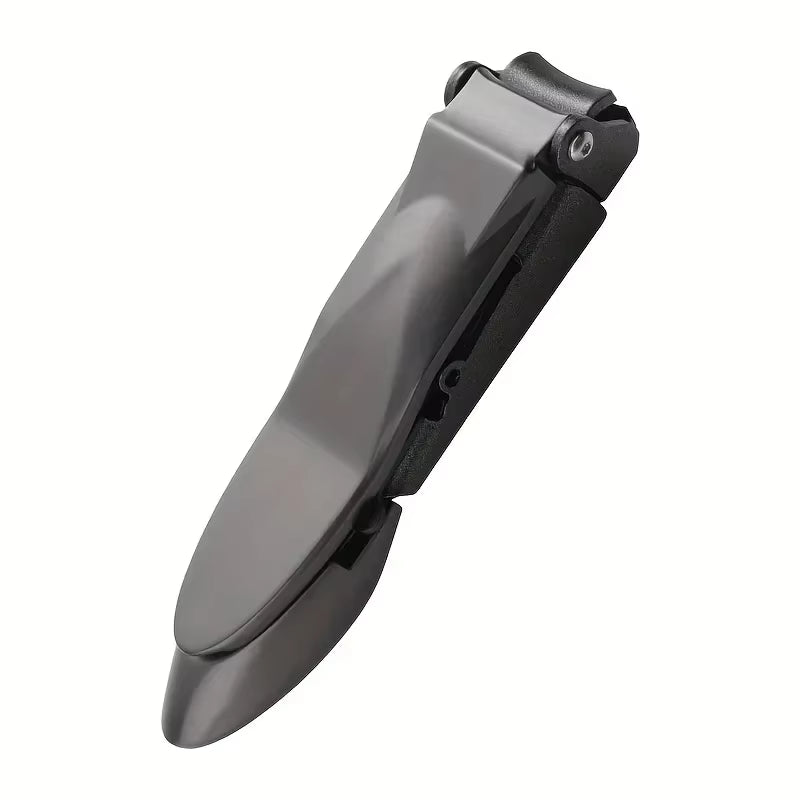 Professional Heavy-Duty Ergonomic Nail Clippers for Men with Integrated Self-Collecting Catcher