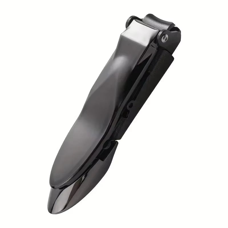 Professional Heavy-Duty Ergonomic Nail Clippers for Men with Integrated Self-Collecting Catcher