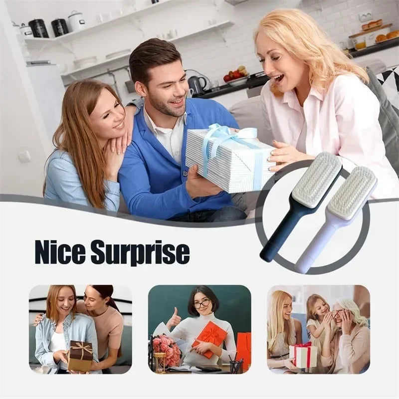 Revolutionary Rotatable Self-Cleaning Hair Brush – Effortless Detangling & Scalp Massage for All Hair Types