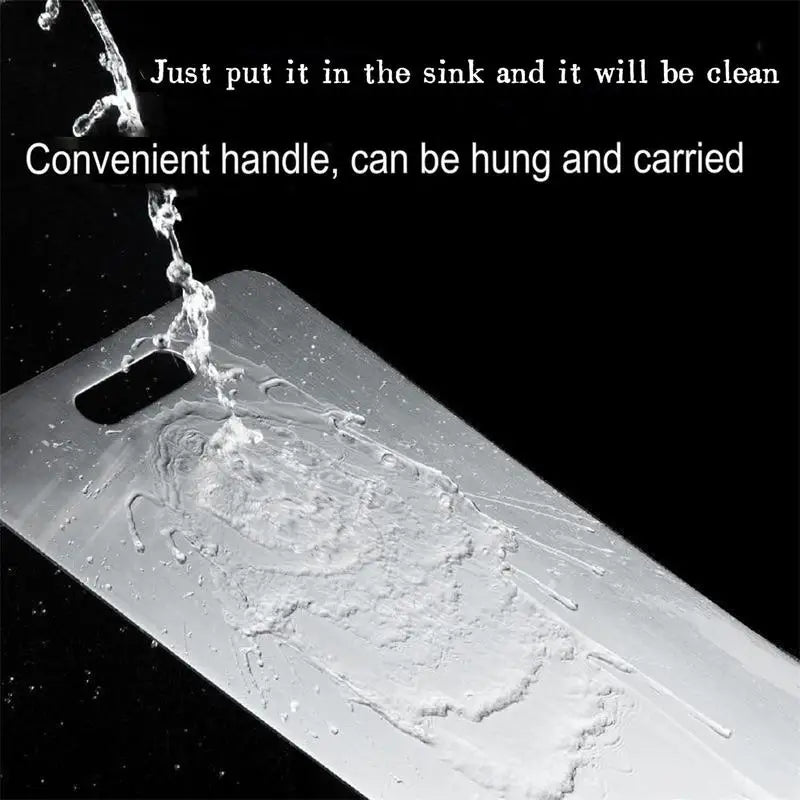 Premium Titanium Cutting Boards - Double-Sided Food Grade Stainless Steel 304 for Versatile Kitchen Use, Ideal for Fruits and Meats