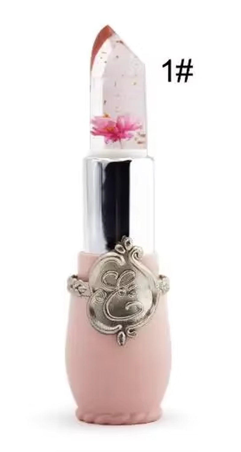 Waterproof Flower Lipstick - Color Changing Jelly Formula with Long-Lasting Wear in 6 Shades