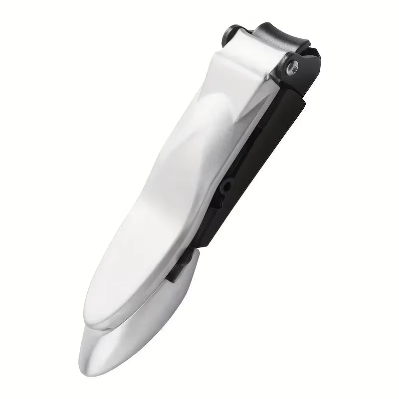 Professional Heavy-Duty Ergonomic Nail Clippers for Men with Integrated Self-Collecting Catcher