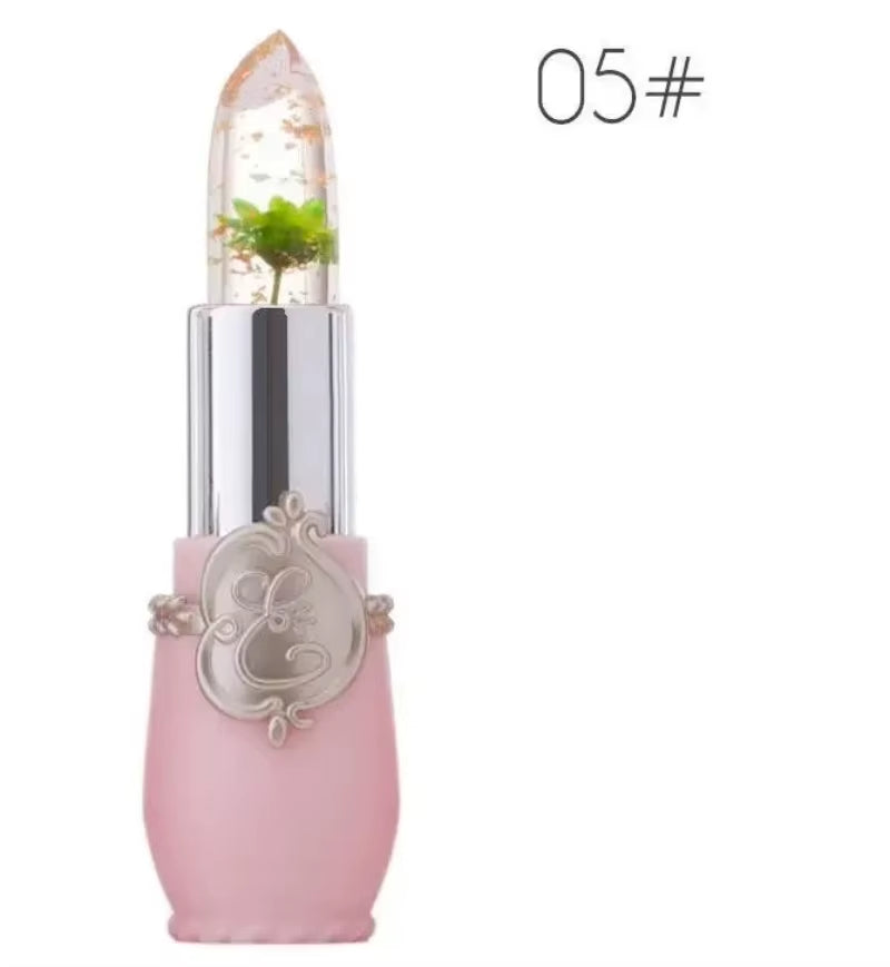 Waterproof Flower Lipstick - Color Changing Jelly Formula with Long-Lasting Wear in 6 Shades